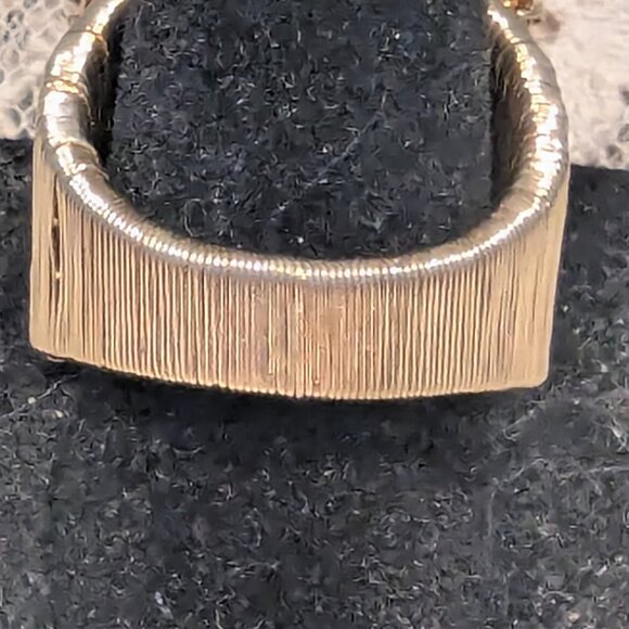 Clear-Rose Quartz Gold-Filled Domed Ring - Picture 6 of 6